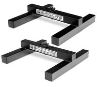 2x Lumiére Effet Support Sol Pied pour PAR LED Lumiére Projecteur Disco Acier