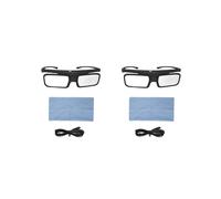 2X Lunettes 3D DLP Link Active Shutter Rechargeables par USB pour Home Cinéma. Projecteur DLP. Ne Convient Pas à les Téléviseurs.