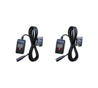 2X Machine à Fumée et à Brouillard avec Télécommande Filaire et Récepteur pour Brumisateur à Effets de Scène 400 W 900 W 1500 W