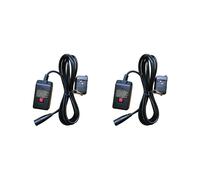 2X Machine à Fumée et à Brouillard avec Télécommande Filaire et Récepteur pour Effets de Scène 400 W 900 W 1500 W