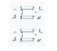 2X MAGNETI MARELLI 085570177010 Essuie-Glace Avant Pour VW EOS Golf V Golf VI