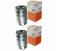 2X MAHLE / KNECHT Filtre À Carburant KC 43