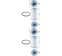 2X MAHLE / KNECHT Filtre À Carburant KX 44D