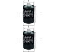 2X MAHLE / KNECHT Filtre À Huile OC 110 OF