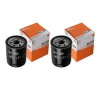 2X MAHLE / KNECHT Filtre À Huile OC 369