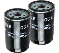 2X MAHLE KNECHT Filtre À Huile OC 47OF Pour VW Passat Stufenheck 32B Audi 80