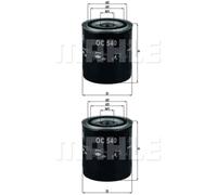 2X MAHLE / KNECHT Filtre À Huile OC 540