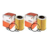 2x MAHLE / KNECHT Filtre À Huile OX 437D