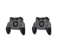 2X Manette de Jeu Mobile avec Ventilateur de Refroidissement pour PUBG, Manette de Jeu à Gâchette pour Smartphone