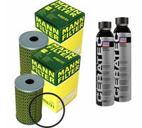 2X MANN-FILTER Filtre À Huile H 932/2 T + 2X LIQUI MOLY Cera Tec 3721