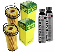 2X MANN-FILTER Filtre À Huile HU 720/3 X + 2X LIQUI MOLY Cera Tec 3721