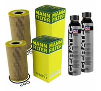 2X MANN-FILTER Filtre À Huile HU 848/1 X + 2X LIQUI MOLY Cera Tec 3721