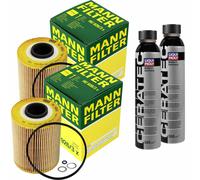 2X MANN-FILTER Filtre À Huile HU 926/3 X + 2X LIQUI MOLY Cera Tec 3721