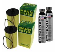 2X MANN-FILTER Filtre À Huile HU 931/5 X + 2X LIQUI MOLY Cera Tec 3721