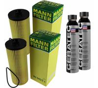 2X MANN-FILTER Filtre À Huile HU 945/2 X + 2X LIQUI MOLY Cera Tec 3721