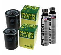 2X MANN-FILTER Filtre À Huile W 610/3 + 2X LIQUI MOLY Cera Tec 3721