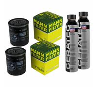 2X MANN-FILTER Filtre À Huile W 712/65 + 2X LIQUI MOLY Cera Tec 3721