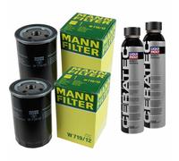 2X MANN-FILTER Filtre À Huile W 719/12 + 2X LIQUI MOLY Cera Tec 3721