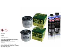 2X MANN-FILTER FILTRE À HUILE W 913/1 + 2X LIQUI MOLY Pro-Line Nettoyage Moteur