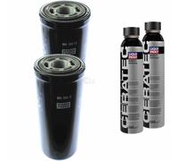 2X MANN-FILTER Filtre À Huile WH 980/3 + 2X LIQUI MOLY Cera Tec 3721