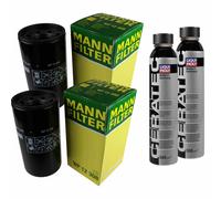 2X MANN-FILTER Filtre À Huile WP 12 308 + LIQUI MOLY Cera Tec 3721