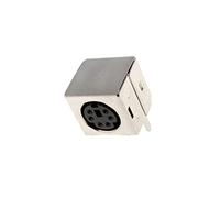 2X MDC-206E Socle DIN mini femelle PIN: 6 THT angulaires 90°