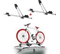 2 Menabo Porte-vélo de Toit Juza pour 2 Vélo 15kg en Aluminium TUV