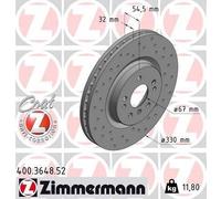 ZIMMERMANN 400.3648.52 Disque de frein pour MERCEDES-BENZ