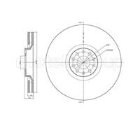 2x METELLI Disque De Frein Avant Aération 321 Mm Pour Audi A4 8EC B7 8E2 B6