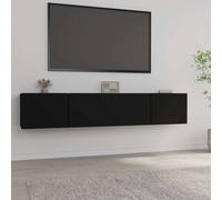 2x Meubles TV Gris Béton 80x30x30 cm Bois d'Ingénierie Divertissement vidaXL