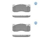 2x Meyle 025 243 1617 Plaquettes de Frein Disque Avant pour Mini R56 BMW E81