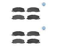 2X Meyle 025 244 1817/W Jeu De Plaquettes De Frein À Disque Avant Pour Opel Saab