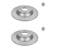 MEYLE 2X Disque De Frein Arrière Ø302 Mm Plein Pour Audi A6 Avant 4F5 C6 3.0 TDI