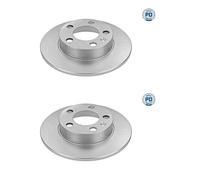 2X Meyle 115 523 0037/PD Disque De Frein Arrière Pour VW Golf IV Skoda Seat Audi