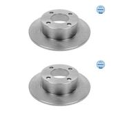 2x Disque de frein Essieu arrière plein 115 523 1006 MEYLE pour AUDI COUPE B3