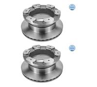 Meyle Disque de frein 215 523 0034 – 2x arrière Ø306 mm ventilé pour Iveco Daily IV V VI