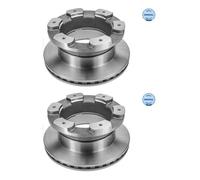 2x Meyle 215 523 0034 Disque de Frein Arrière pour Iveco Daily IV V VI