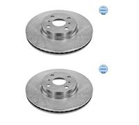 2x Meyle 30-15 521 0059 Disque Avant pour Toyota Yaris P9 P13 Corolla E15