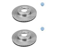 2x Disque de frein Essieu avant ventilé 36-15 521 0054 MEYLE pour NISSAN NOTE