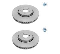 2x Disque de frein Essieu avant ventilé 36-15 521 0068/PD MEYLE pour INFINITI FX