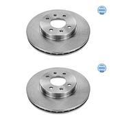 2x Meyle 37-15 521 0031 Disque Avant pour Kia Rio II Jb Hyundai Accent III