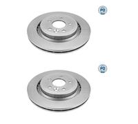2x Meyle 515 523 0006 / Pd Disque de Frein Arrière pour Volvo XC70 II S60 S80