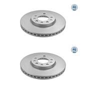 2x Meyle 615 521 0010 / Pd Disque de Frein Avant pour Opel Fiat Saab Cadillac