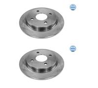2x Meyle 715 523 0010 Disque de Frein Arrière pour Ford Fiesta VI Fiesta V Focus