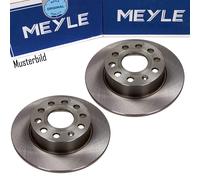 2x Meyle Disques Arrière pour Audi A3 Seat Leon 1P1 Skoda Yeti VW Golf 5 6 7