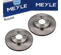 2x Meyle Disques de Frein Avant pour Ford Fiesta 4 5 Focus Dnw Dfw Ka Puma Rue