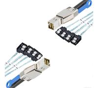 2X Mini SAS HD SFF-8644 to 4 x SATA 7Pin Hard Disk Cable 12Gbps Server External Hard Disk High-Speed