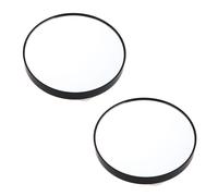 2x Miroir De Maquillage Miroir Grossissant Avec Deux Ventouses Outils De Maquillage Miroir Rond Grand Miroir Grossissement Dix Fois Noir