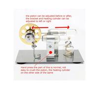 2X Modèle de Moteur Stirling Expérience Scientifique Modèle de Générateur D'Expériences de Physique Science et Éducation