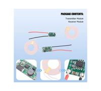 2X Module D'Alimentation Sans Fil 5V2A, Émetteur et Récepteur de Charge Sans Fil, Circuit Imprimé Multifonctionnel et Pratique